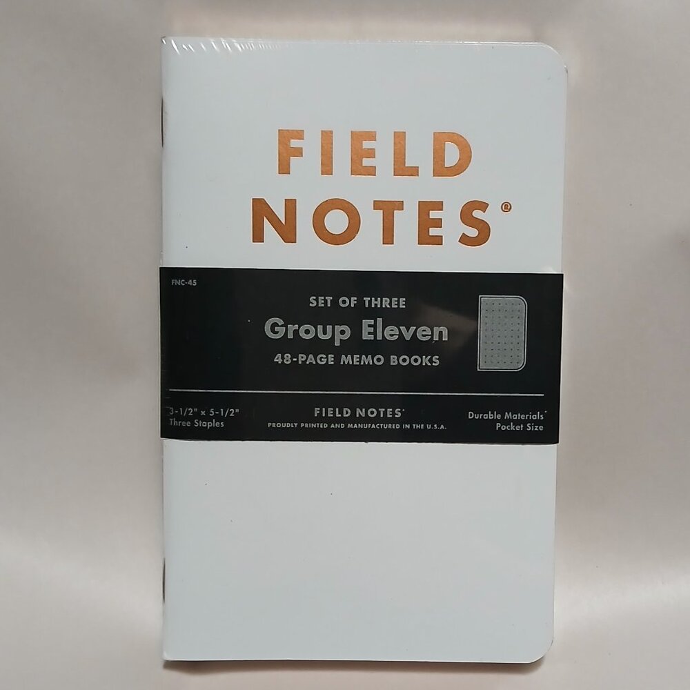 New/Sealed Field Notes Winter 2019 -- GROUP ELEVEN -- Three 48-Page Memo Books